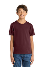 Port & Coƒ?› Youth Core Cotton Tee. PC54Y