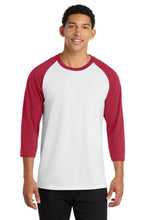 Port & Coƒ?› Core Blend 3/4-Sleeve Raglan Tee. PC55RS