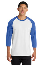 Port & Coƒ?› Core Blend 3/4-Sleeve Raglan Tee. PC55RS