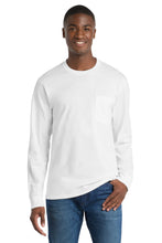 Port & Coƒ?› Tall Long Sleeve Essential Pocket Tee. PC61LSPT