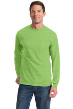 Port & Company? - Long Sleeve Essential Pocket Tee.  PC61LSP