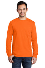 Port & Company? - Long Sleeve Essential Pocket Tee.  PC61LSP