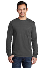 Port & Company? - Long Sleeve Essential Pocket Tee.  PC61LSP