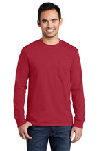 Port & Company? - Long Sleeve Essential Pocket Tee.  PC61LSP