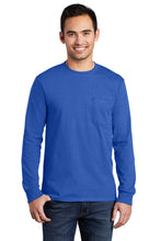 Port & Company? - Long Sleeve Essential Pocket Tee.  PC61LSP