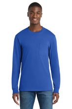 Port & Coƒ?› Tall Long Sleeve Essential Pocket Tee. PC61LSPT