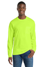 Port & Coƒ?› Long Sleeve Essential Pocket Tee.  PC61LSP