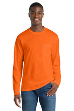 Port & Coƒ?› Long Sleeve Essential Pocket Tee.  PC61LSP