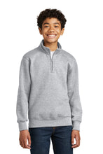 Port & Coƒ?› Youth Core Fleece 1/4-Zip Pullover Sweatshirt PC78YQ