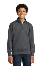 Port & Coƒ?› Youth Core Fleece 1/4-Zip Pullover Sweatshirt PC78YQ
