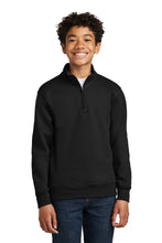 Port & Coƒ?› Youth Core Fleece 1/4-Zip Pullover Sweatshirt PC78YQ