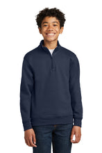 Port & Coƒ?› Youth Core Fleece 1/4-Zip Pullover Sweatshirt PC78YQ