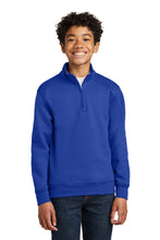 Port & Coƒ?› Youth Core Fleece 1/4-Zip Pullover Sweatshirt PC78YQ