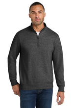 Port & Coƒ?› Fan Favorite Fleece 1/4-Zip Pullover Sweatshirt. PC850Q