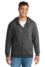 Port & Coƒ?› Fan Favorite Fleece Full-Zip Hooded Sweatshirt. PC850ZH