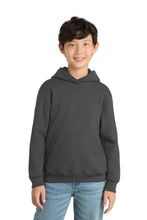 Port & Coƒ?› Youth Core Fleece Pullover Hooded Sweatshirt.  PC90YH