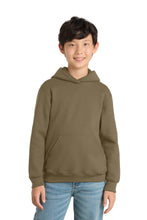 Port & Coƒ?› Youth Core Fleece Pullover Hooded Sweatshirt.  PC90YH