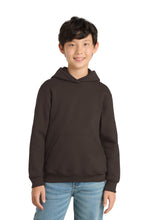 Port & Coƒ?› Youth Core Fleece Pullover Hooded Sweatshirt.  PC90YH