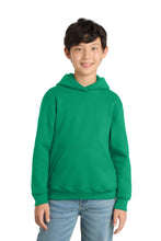 Port & Coƒ?› Youth Core Fleece Pullover Hooded Sweatshirt.  PC90YH