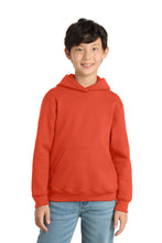 Port & Coƒ?› Youth Core Fleece Pullover Hooded Sweatshirt.  PC90YH