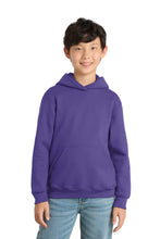 Port & Coƒ?› Youth Core Fleece Pullover Hooded Sweatshirt.  PC90YH