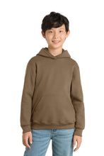 Port & Coƒ?› Youth Core Fleece Pullover Hooded Sweatshirt.  PC90YH