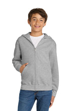 Port & Coƒ?› Youth Core Fleece Full-Zip Hooded Sweatshirt.  PC90YZH