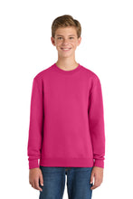 Port & Coƒ?› Youth Core Fleece Crewneck Sweatshirt.  PC90Y