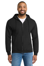 Port & Coƒ?› Tall Essential Fleece Full-Zip Hooded Sweatshirt. PC90ZHT