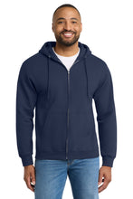 Port & Coƒ?› Tall Essential Fleece Full-Zip Hooded Sweatshirt. PC90ZHT