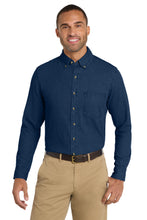 Port & Coƒ?› Long Sleeve Value Denim Shirt. SP10