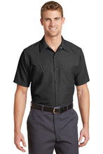 Red Kap?? Long Size, Short Sleeve Industrial Work Shirt. SP24LONG