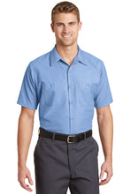 Red Kap?? Long Size, Short Sleeve Industrial Work Shirt. SP24LONG