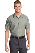 Red Kap?? Long Size, Short Sleeve Industrial Work Shirt. SP24LONG
