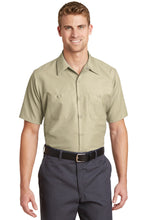 Red Kap?? Long Size, Short Sleeve Industrial Work Shirt. SP24LONG