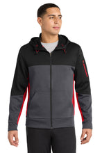 Sport-Tek?? Tech Fleece Colorblock Full-Zip Hooded Jacket. ST245