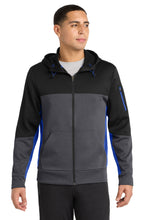 Sport-Tek?? Tech Fleece Colorblock Full-Zip Hooded Jacket. ST245