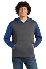 Sport-Tek??  Tech Fleece Colorblock 1/4-Zip Hooded Sweatshirt. ST249