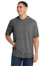 Sport-Tek ?? PosiCharge ?? Tri-Blend Wicking Short Sleeve Hoodie. ST404