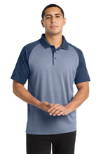 Sport-Tek ?? PosiCharge ?? RacerMesh ?? Raglan Heather Block Polo. ST641