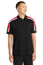 Sport-Tek?? Tricolor Shoulder Micropique Sport-Wick?? Polo. ST658