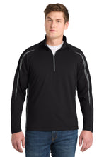 Sport-Tek?? Sport-Wick?? Stretch 1/4-Zip Colorblock Pullover. ST851