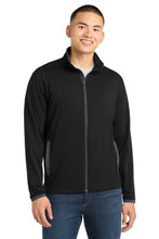 Sport-Tek?? Sport-Wick?? Stretch Contrast Full-Zip Jacket.  ST853
