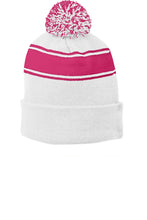 Sport-Tek?? Stripe Pom Pom Beanie.  STC28
