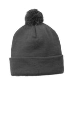 Sport-Tek ?? Solid Pom Pom Beanie. STC37