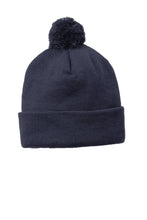 Sport-Tek ?? Solid Pom Pom Beanie. STC37