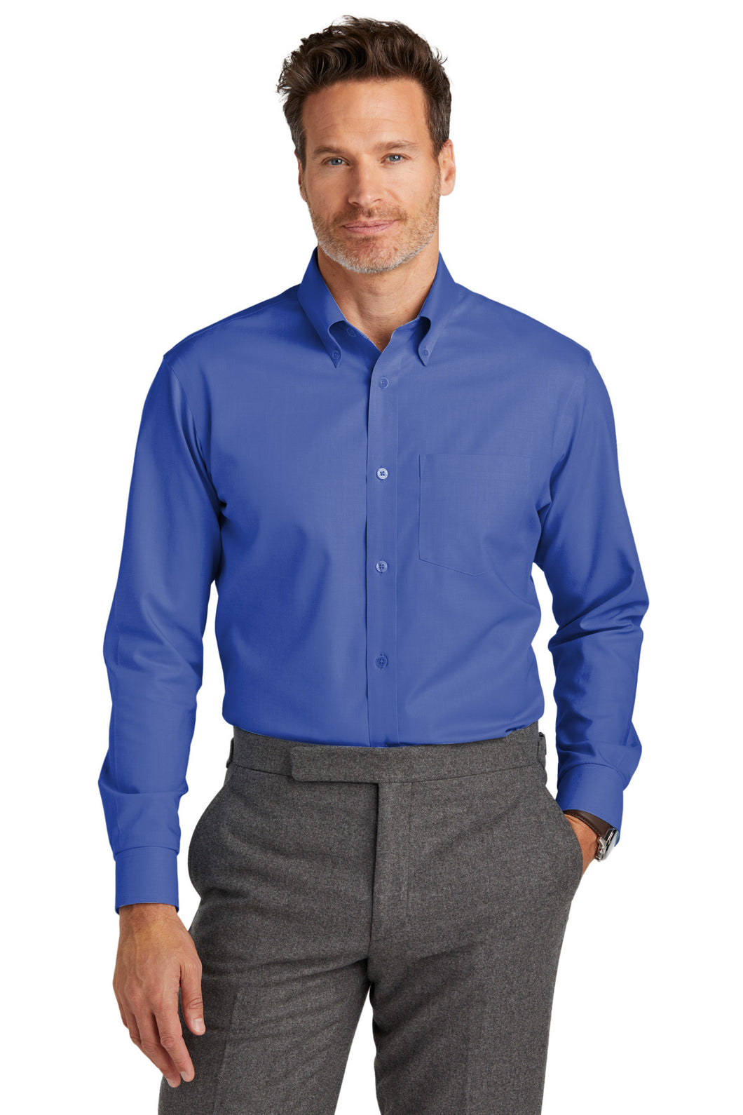 Brooks Brothers® Tall Wrinkle-Free Stretch Nailhead Shirt TBB18002