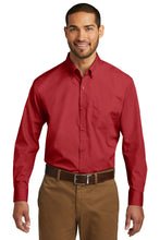 Port Authority?? Long Sleeve Carefree Poplin Shirt. W100