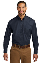 Port Authority?? Long Sleeve Carefree Poplin Shirt. W100