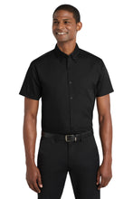 Port Authority?? Short Sleeve Carefree Poplin Shirt. W101